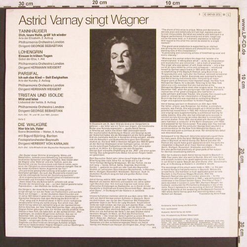 Varnay,Astrid: singt Wagner, rec.1951, Dacapo(C 047-01 373 M), D,  - LP - L7033 - 6,00 Euro