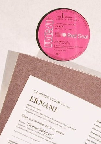 Verdi,Giuseppe: Ernani, Box, RCA (26.35024), D, 1972 Typ: 3LP Best.-Nr.: L7034 Preis: 15,00 Euro