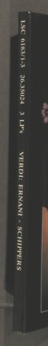 Verdi,Giuseppe: Ernani, Box, RCA (26.35024), D, 1972 Typ: 3LP Best.-Nr.: L7034 Preis: 15,00 Euro