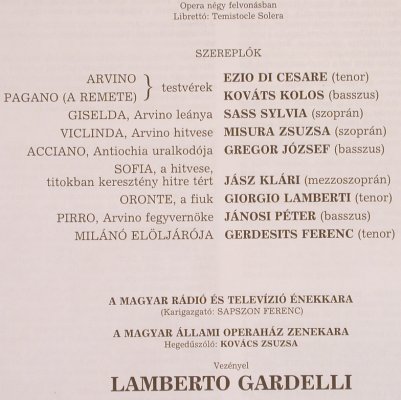 Verdi,Giuseppe: I Lombardi Alla 1a Crociata, Box, Hungaroton (SLPD 12498-500), H, 1984 Typ: 3LP Best.-Nr.: L7035 Preis: 9,00 Euro