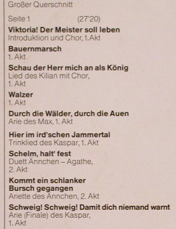 Weber,Carl Maria von: Der Freischütz-Gr.Querschnitt, Ri, EMI(037-28 417), D, 1959 - LP - L7058 - 6,00 Euro