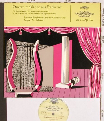 V.A.Ouverturenklänge aus Frankreich: Fra Diavolo(Auber),D.Schw.Domino, Deutsche Gramophon(LPE 17 033), D, vg+/m-, 1958 - 10inch - L7079 - 4,00 Euro