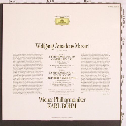 Mozart,Wolfgang Amadeus: Sinfonien Nr.40 & 41,Club-Ed., Deutsche Gramophon (29 674-9), D, 1977 Typ: LP Best.-Nr.: L7083 Preis: 6,00 Euro