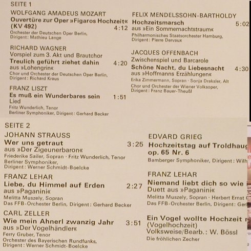 V.A.Wer hat uns getraut: Ein romantisches Konzert, Maritim(47 461 NU), D, 1977 - LP - L7086 - 4,00 Euro