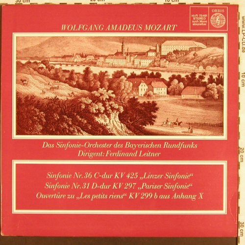 Mozart,Wolfgang Amadeus: Sinfonien Nr.31 & 36,kv425,297,299, Orbis (73 491), D Typ: LP Best.-Nr.: L7089 Preis: 5,00 Euro