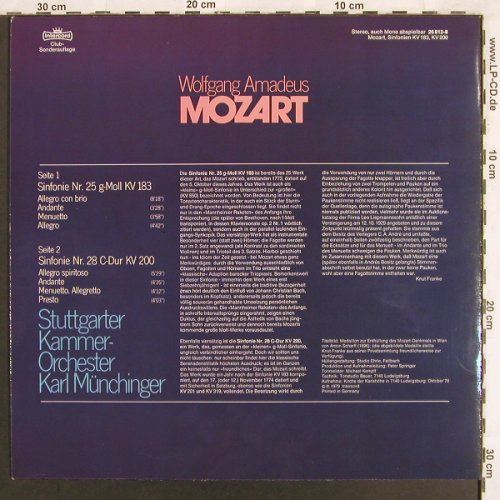 Mozart,Wolfgang Amadeus: Sinfonien Nr.25 & 28 /  29 & 33, Intercord(26 812-8), D,DSC-Ed., 1979 - LP*2 - L7090 - 7,50 Euro