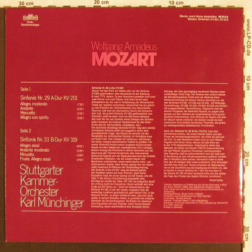 Mozart,Wolfgang Amadeus: Sinfonien Nr.25 & 28 /  29 & 33, Intercord (26 812-8), D,DSC-Ed., 1979 Typ: LP*2 Best.-Nr.: L7090 Preis: 7,50 Euro