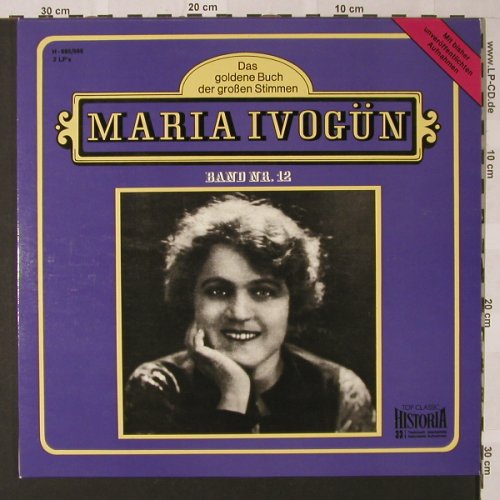 Ivogün,Maria: Das Goldene Buch der Stimmen,Foc, Historia (H-685/686), D,BandNr12 Typ: 2LP Best.-Nr.: L7092 Preis: 7,50 Euro