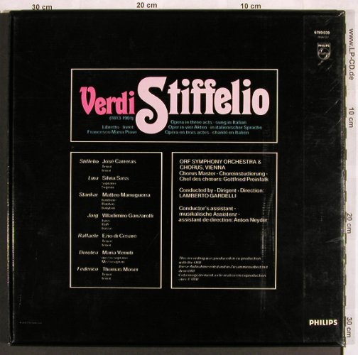Verdi,Guiseppe: Stiffelio, Box, Philips (6769 039), NL, 1980 Typ: 2LP Best.-Nr.: L7093 Preis: 9,00 Euro