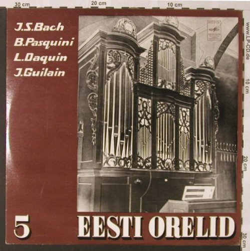 V.A.Eesti Orelid-Estnische Orgeln: Vol.5-Bach...Guilain, Rolf Uusväli, Melodia(33CM 03649-50), UDSSR, 1975 - LP - L7101 - 6,00 Euro