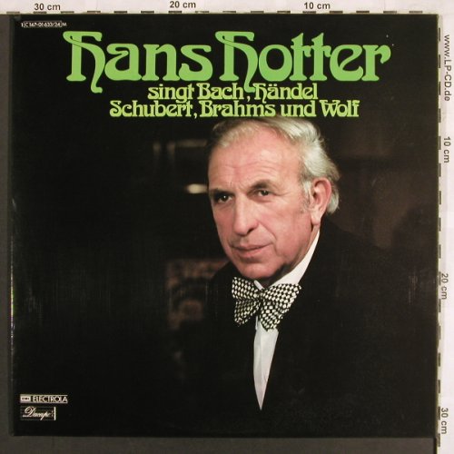 Hotter,Hans: Singt Bach,Händel,Schubert,Brahms, Dacapo (C 147-01 633/34), D, Foc Typ: 2LP Best.-Nr.: L7105 Preis: 7,50 Euro