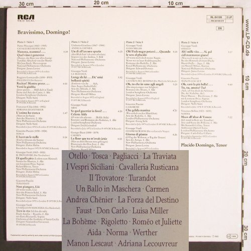 Domingo,Placido: Bravissimo,Domingo! Arias&Duets,Foc, RCA (RL 04199), D, 1982 Typ: 2LP Best.-Nr.: L7114 Preis: 7,50 Euro