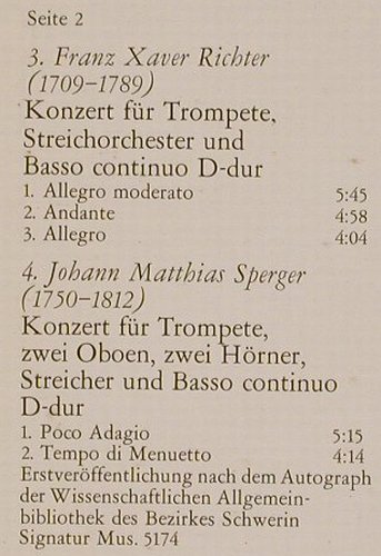 Güttler,Ludwig: 19-Klassische Trompetenkonzerte II, Eterna(7 25 147), DDR, 1988 - LP - L7116 - 5,00 Euro