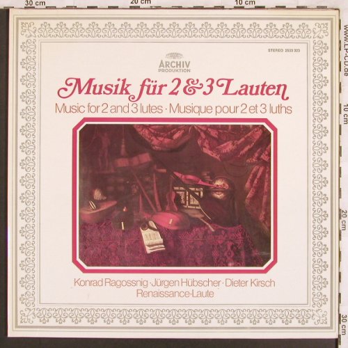 Ragossnig,Konrad/Hübscher/Kirsch: Musik fr 2 & 3 Lauten, Foc, Archiv(2533 323), D, 1976 - LP - L7151 - 5,00 Euro