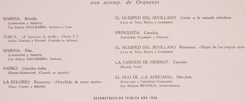 Fleta,Miguel: tenor, con acomp.de Orquesta, La Voce De Su Amo (LCLP 130), E Typ: LP Best.-Nr.: L7160 Preis: 9,00 Euro