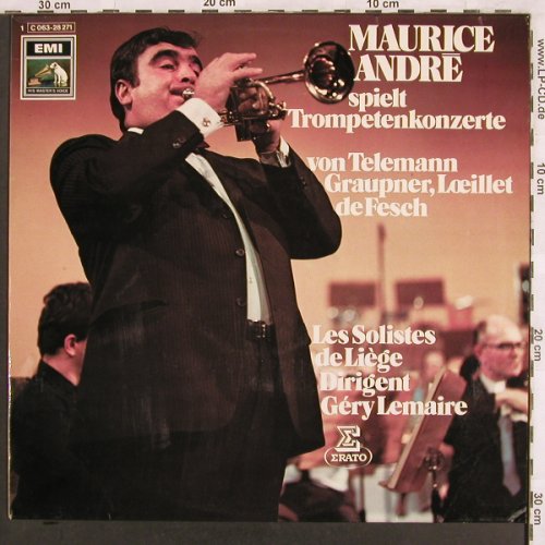 Andre,Maurice: spielt Trompetenkonzerte, EMI/Erato (C 063-28 271), D Typ: LP Best.-Nr.: L7167 Preis: 5,00 Euro