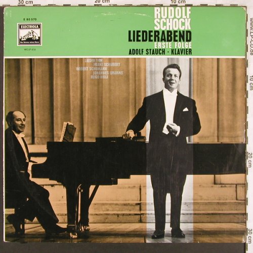 Schock,Rudolf: Liederabend, Erste Folge, m-/vg+, Electrola (E 80 570), D Typ: LP Best.-Nr.: L7194 Preis: 5,00 Euro