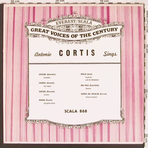 Cortis,Antonio / Luisa Tetrazzini: sings-Great Voice of the Century, Everest/Scala(SCALA 868), US,  - LP - L7197 - 7,50 Euro