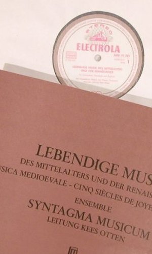 V.A.Lebendige Musik: des Mittelalters u.d.Renaissance, Electrola(SME 91 761/62), D,  - 2LP - L7203 - 9,00 Euro