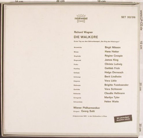 Wagner,Richard: Die Walküre,Box, Decca(SET 312/16), D,  - 5LP - L7208 - 30,00 Euro