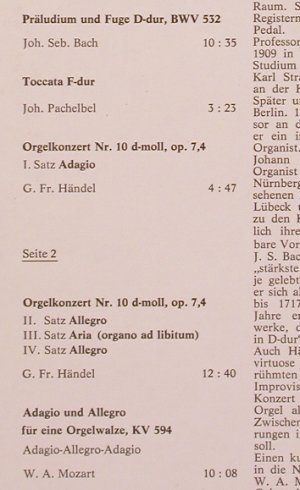 Bach,Johann Sebastian,Pachelbel...: Orgelkonzert In Amorbach, Europa(E 384), D, 1974 - LP - L7209 - 5,00 Euro