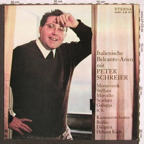 Schreier,Peter: Italienische Belcanto-Arien, Eterna (8 26 074), DDR, 1974 Typ: LP Best.-Nr.: L7212 Preis: 6,00 Euro