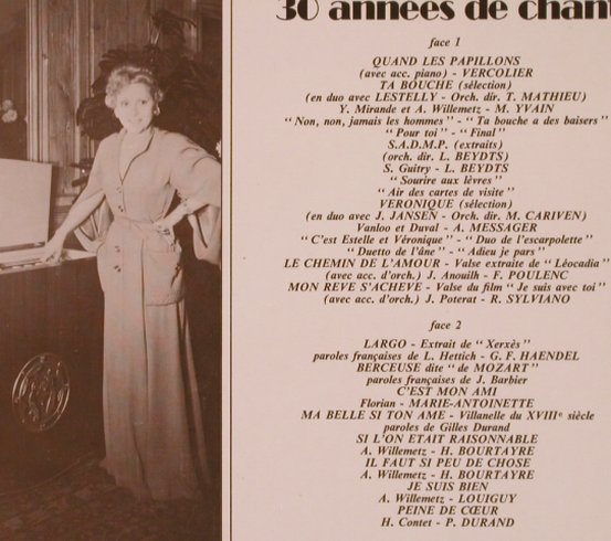Printemps,Yvonne: 30 années de chant, 1923-1953, Foc, EMI (C 064-10811), F Typ: LP Best.-Nr.: L7227 Preis: 7,50 Euro