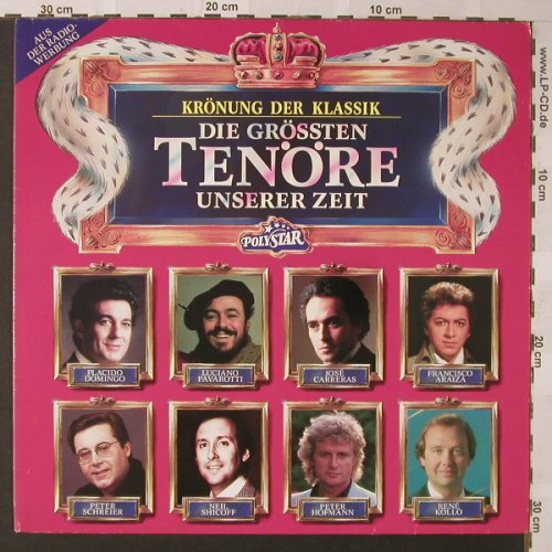 V.A.Die Grössten Tenöre unser.Zeit: Domingo,Carreras,Pavarotti,Schreier, Polystar(versiegelt) (422 131-1), D, 14 Tr. Typ: LP Best.-Nr.: L7244 Preis: 5,00 Euro