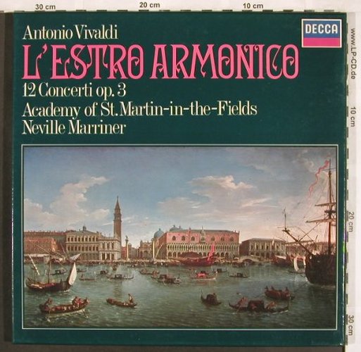 Vivaldi,Antonio: 12 Concerti op.3-L'Estro Armoni,Box, Decca (6.35143 DX), D, 1973 Typ: 2LP Best.-Nr.: L7249 Preis: 9,00 Euro