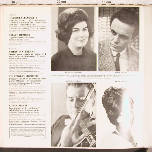 V.A.Fetes musicales en Touraine1966: Gundula Janowitz, Grace Brumbry, D.Gr. (104 474), D, VG+/vg+ Typ: LP Best.-Nr.: L7257 Preis: 7,50 Euro