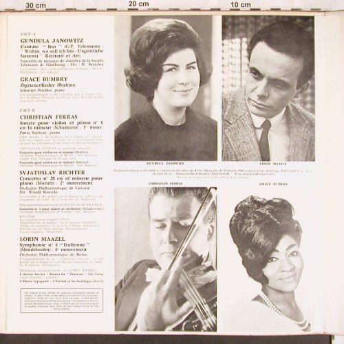 V.A.Fetes musicales en Touraine1966: Gundula Janowitz, Grace Brumbry, D.Gr. (104 474), D, VG+/vg+ Typ: LP Best.-Nr.: L7257 Preis: 7,50 Euro