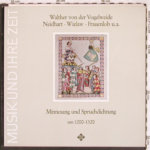 V.A.Musik und ihre Zeit: Minnesang uSpruchdichtung-1200-1320, Telefunken,Musterplatte(SAWT 9487-A), D,  - LP - L7260 - 7,50 Euro