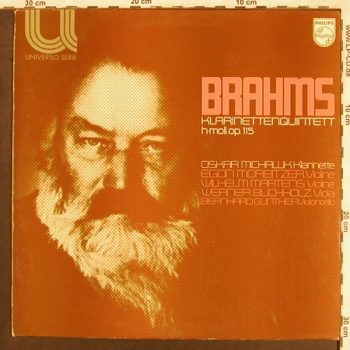 Brahms,Johannes: Klarinettenquintett H-Moll,op.115, Philips(6580 057), NL,  - LP - L7268 - 7,50 Euro