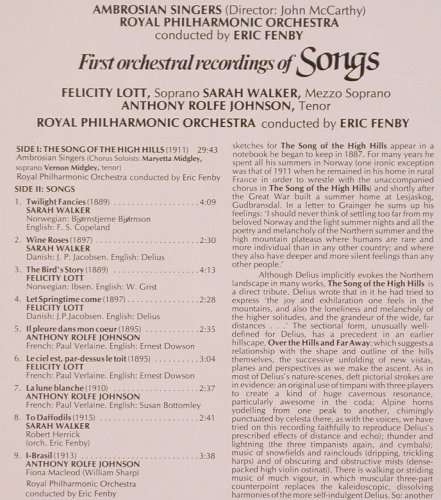 Delius,Frederick: The Song of the High Hills,VG+/m-, Unicorn-Kanchana (DKP 9029), NL, 1984 Typ: LP Best.-Nr.: L7274 Preis: 4,00 Euro