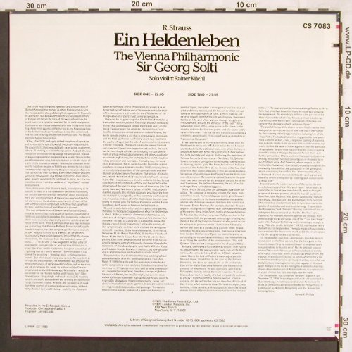 Strauss,Richard: Ein Heldenleben, London(CS 7083), UK, co, 1979 - LP - L7280 - 7,50 Euro