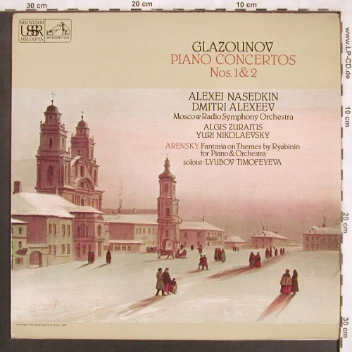 Glazunov,Alexander: Piano Concertos Nos.1&2, EMI/Melodia(ASD 3505), UK, 1977 - LP - L7283 - 7,50 Euro