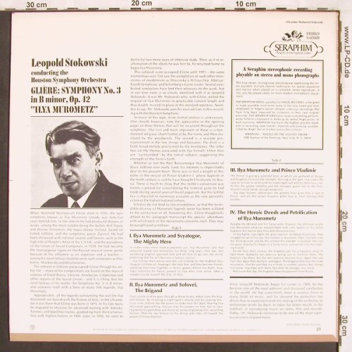 Gliere,Reinhold: Symphony No.3 in B minor, op.42, Seraphim(S-60089), US,  - LP - L7286 - 6,00 Euro