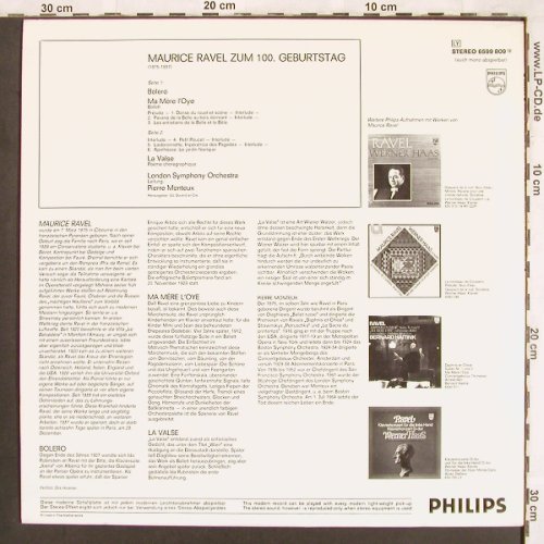 Ravel,Maurice: Bolero/Ma Mre I'Oye/La Valse, Philips(6599 809), NL, Ri, 1964 - LP - L7292 - 6,00 Euro