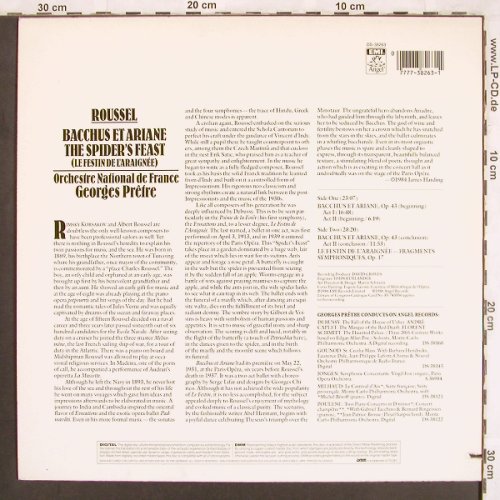 Roussel,Albert: Bacchus et Ariane/The Spiders Feast, Angel (DS-38263), D/CDN, co, 1986 Typ: LP Best.-Nr.: L7293 Preis: 7,50 Euro