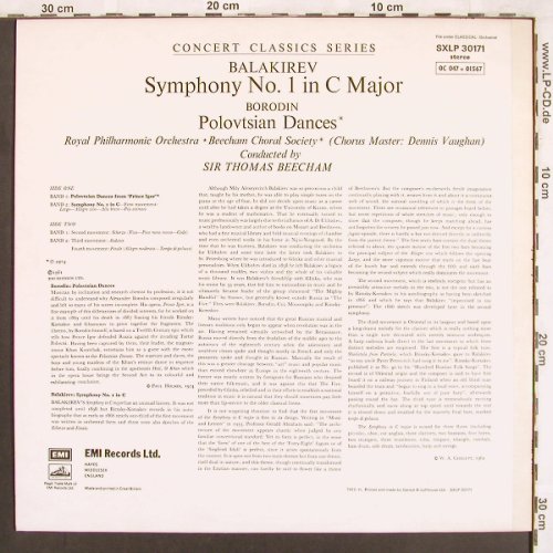 Borodin,Alexander / Balakirev: Polovtsian Dances/Sym. No.1 c-major, EMI(SXLP 30171), UK, Ri, 1974 - LP - L7298 - 6,00 Euro