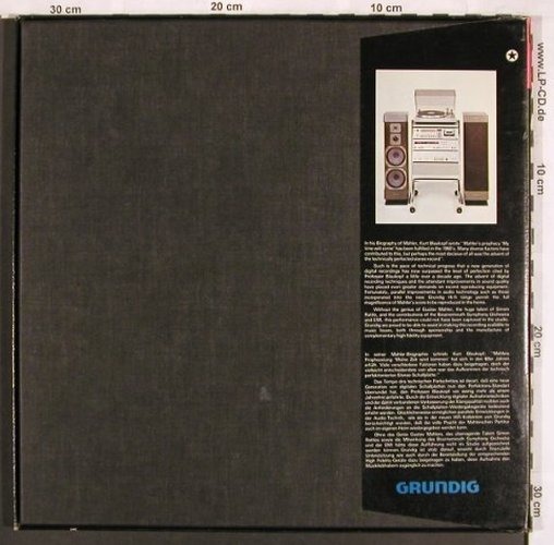 Mahler,Gustav: Sinfonie Nr. 10, Box, Fontana(SLS 5206), UK, co, 1980 - 2LP - L7311 - 12,50 Euro