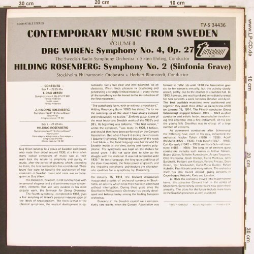 Wiren,Dag / Hilding Rosenberg: Symphony No.4,op.27/No.2,Sinf.Grave, Turnabout Vox(TV-S 34436), US,vg+/m-,  - LP - L7323 - 5,00 Euro