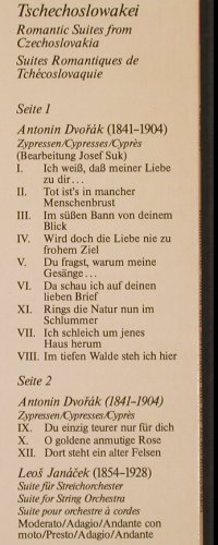 V.A.Romantische Suiten u.Serenaden: aus der Tschecheslowakei, Schwann / RIAS(VMS 2057), D, 1978 - LP - L7343 - 6,00 Euro