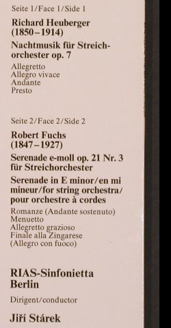 Heuberger,Richard / Robert Fuchs: Nachtmusik..op.7/Serenade op.21 Nr3, Schwann Musica Mundi(VMS 2000), D, 1983 - LP - L7347 - 7,50 Euro