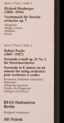 Heuberger,Richard / Robert Fuchs: Nachtmusik..op.7/Serenade op.21 Nr3, Schwann Musica Mundi (VMS 2000), D, 1983 Typ: LP Best.-Nr.: L7347 Preis: 7,50 Euro