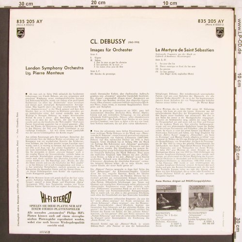 Debussy,Claude: Images/Le Martyre d.Saint Sebastien, Philips(835 205 AY), NL, m-/vg+,  - LP - L7354 - 5,00 Euro