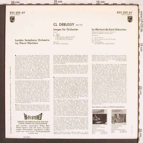 Debussy,Claude: Images/Le Martyre d.Saint Sebastien, Philips (835 205 AY), NL, m-/vg+ Typ: LP Best.-Nr.: L7354 Preis: 5,00 Euro