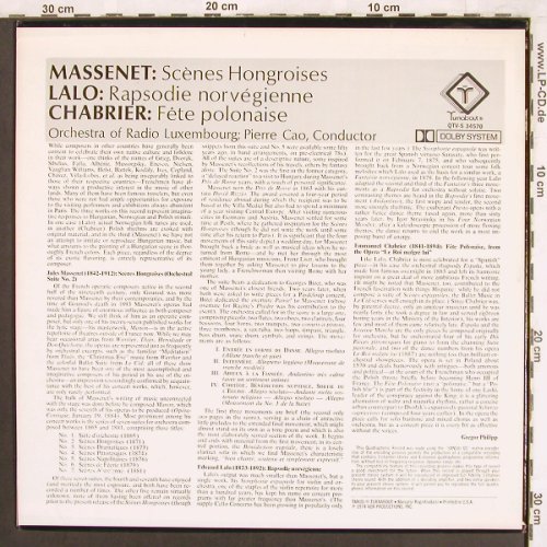 Massenet,Jules / Lalo / Chabrier: Scenes Hongroises/Rapsodie norv..., Turnabout(QTV-S 34570), US, m-/vg+, 1974 - LP - L7358 - 5,00 Euro