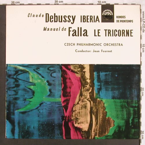 Debussy,Claude/ Manuel de Falla: Iberia/Le Tricorne, vg+/m-, Supraphon (SUA 50614), CZ, 1965 Typ: LP Best.-Nr.: L7359 Preis: 4,00 Euro