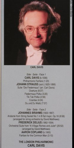 Davis,Carl: Strauss,Brahms,Delius,Copland..., Virgin Classics (VC 7 90716-1), UK, 1988 Typ: LP Best.-Nr.: L7361 Preis: 5,00 Euro